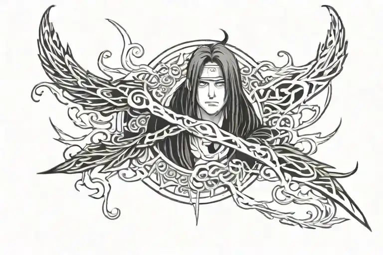 Itachi Uchiha tattoo design idea