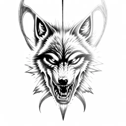 Werewolf,Iron Maiden, Fear Of The Dark tattoo design idea