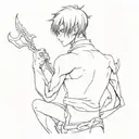 Combine elements from Nier Automata and Sosuke Aizen's character traits to create a unique and symbolic tattoo design tattoo design idea