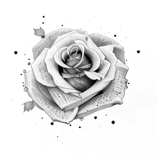 Roses with two names in between in Punjabi tattoo design idea