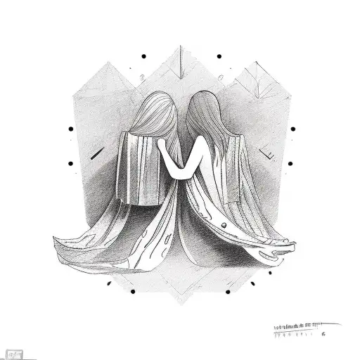 Symbolic representation of the meeting between me and my best friend who changed my whole life in the best way tattoo design idea