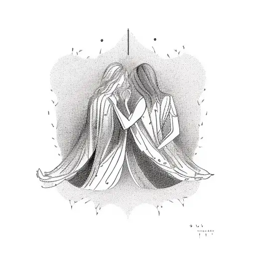 Symbolic representation of the meeting between me and my best friend who changed my whole life in the best way tattoo design idea