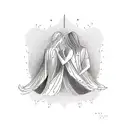 Symbolic representation of the meeting between me and my best friend who changed my whole life in the best way tattoo design idea