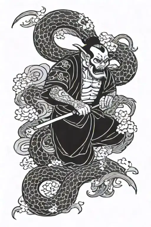 ax shadows die twice tattoo design idea