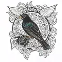 tattoo to go along with “everything meant to be is bound to stay” tattoo design idea