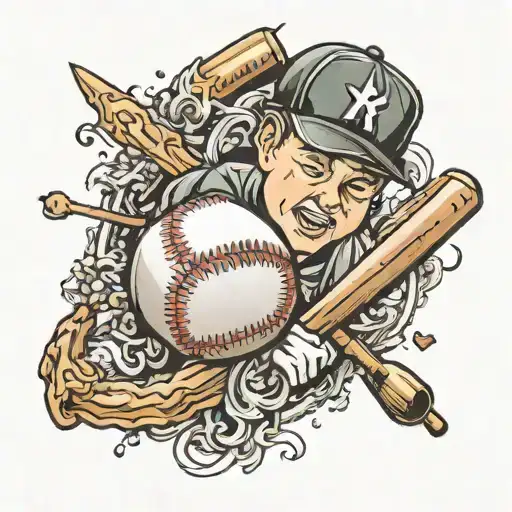 baseball and Down syndrome  tattoo design idea
