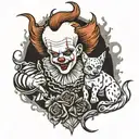 pennywise and my dog tattoo design idea