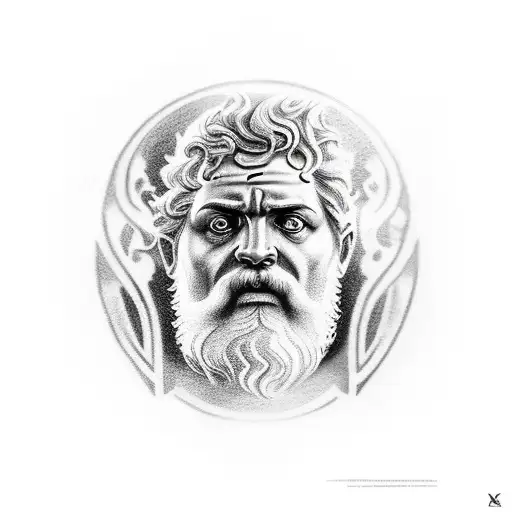 Hephaestus greek god tattoo design idea