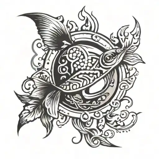 Salt life tattoo design idea
