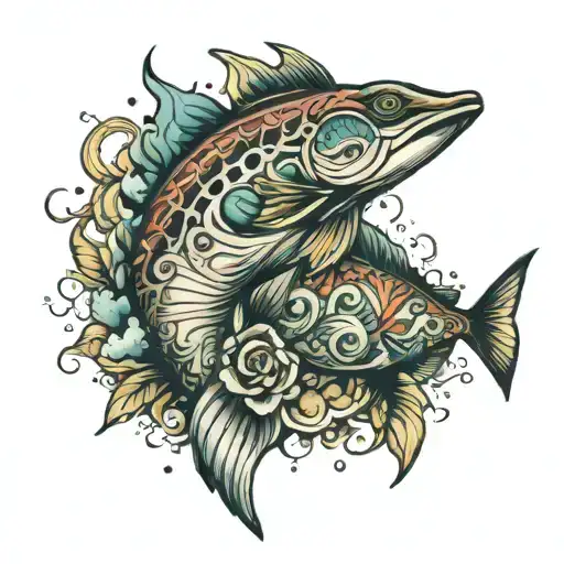 Salt life tattoo design idea