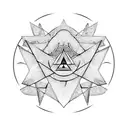  illuminati sign tattoo design idea
