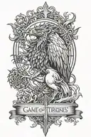 game of thrones not today tattoo design idea
