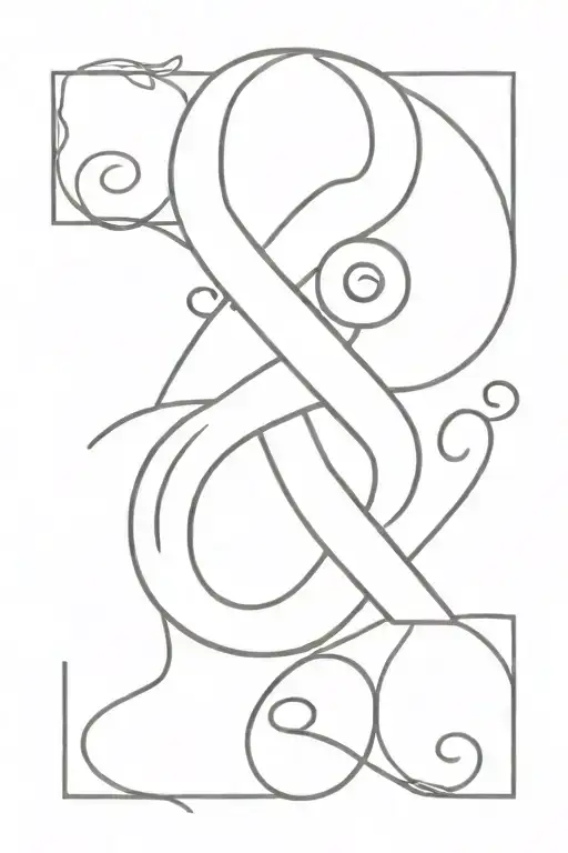 ampersand tattoo design idea