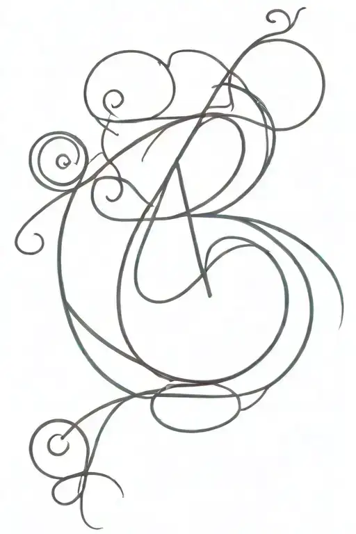 ampersand symbol made tattoo design idea
