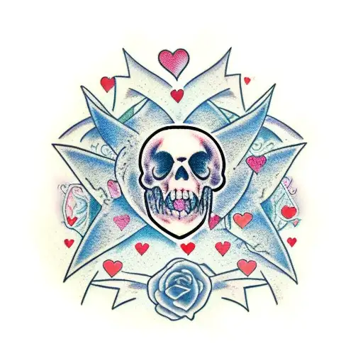 broken heart tattoo design idea