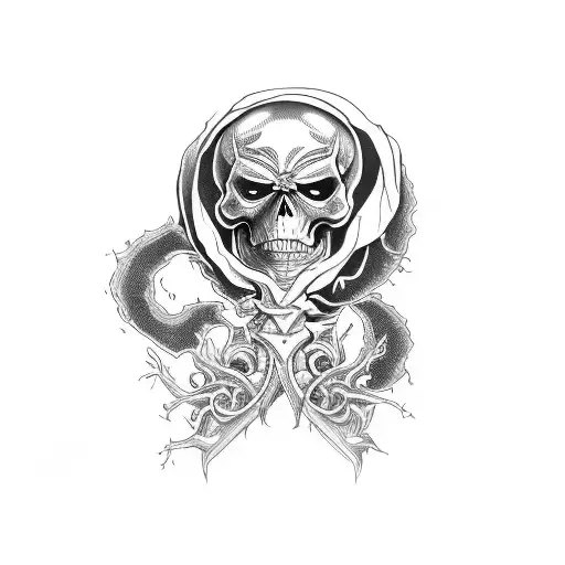skeletor tattoo design idea
