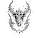 taurus hell  tattoo design idea
