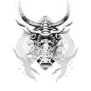 taurus hell  tattoo design idea