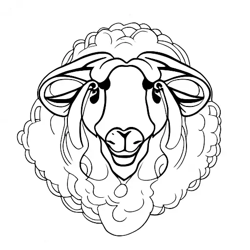 black sheep tattoo design idea
