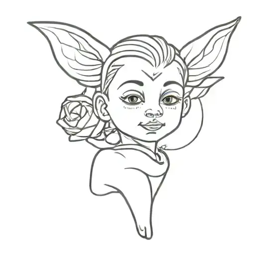inner child tattoo design idea