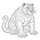 tai lung from kung fu panda  tattoo design idea