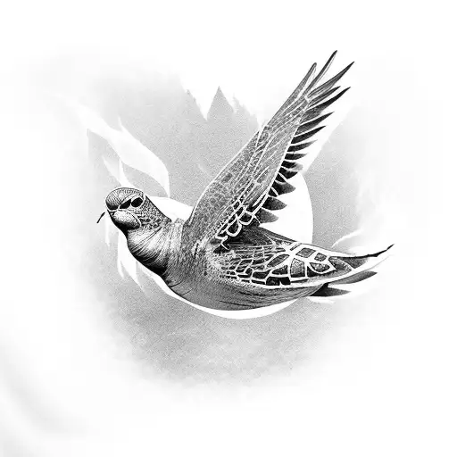 turtle doves  tattoo design idea
