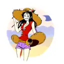 Luffy's straw hat one piece tattoo design idea