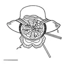 Luffy's straw hat tattoo design idea