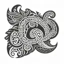 Incorporate traditional Maori Puhoro patterns into a sleeve tattoo design tattoo design idea