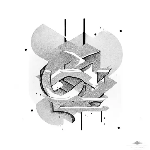 999 letters tattoo design idea