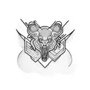 999 letters tattoo design idea