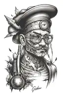 love of travelling, with my career's as chef, builder, miner and teacher. include love of sports  tattoo design idea