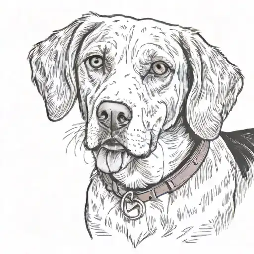 beagle dog tattoo design idea