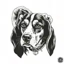 beagle dog tattoo design idea