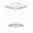 UFO that steals an eye tattoo design idea