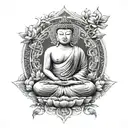 buddhist tattoo design idea