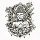 buddhist tattoo design idea
