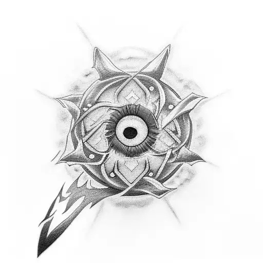 sharingan rinnegan para antebrazo tattoo design idea