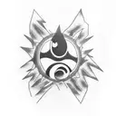 Naruto sharingan rinnegan tattoo design idea