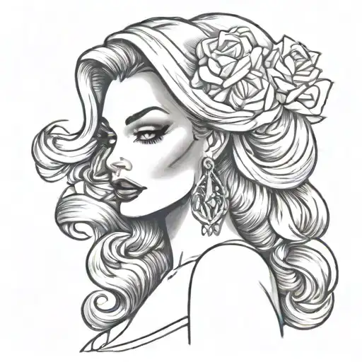 jessica rabbit tattoo design idea