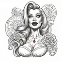jessica rabbit tattoo design idea