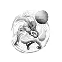 Sisyphus tattoo design idea