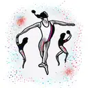 Gymnastics tattoo design idea