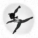 Gymnastics tattoo design idea