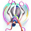 Gymnastics tattoo design idea
