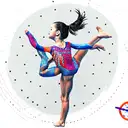 Gymnastics tattoo design idea