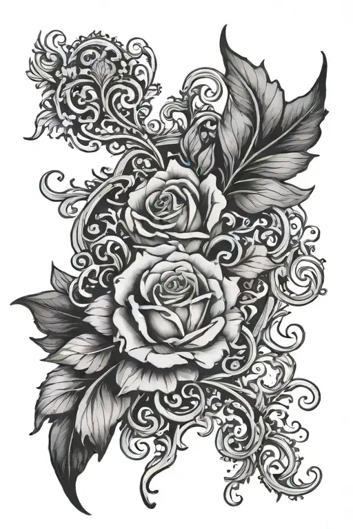 bible verse psalm 23:4 tattoo design idea