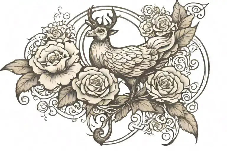 Psalm 23:4 tattoo design idea