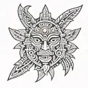 aztec chest tattoo tattoo design idea
