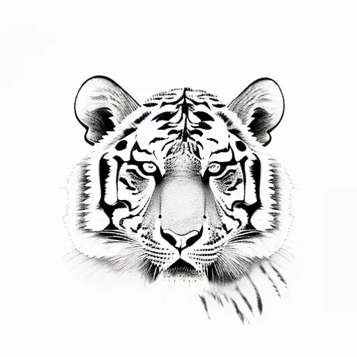 fearless tiger cubs tattoo design idea